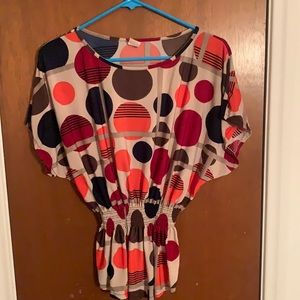 Neutral Spotted Blouse